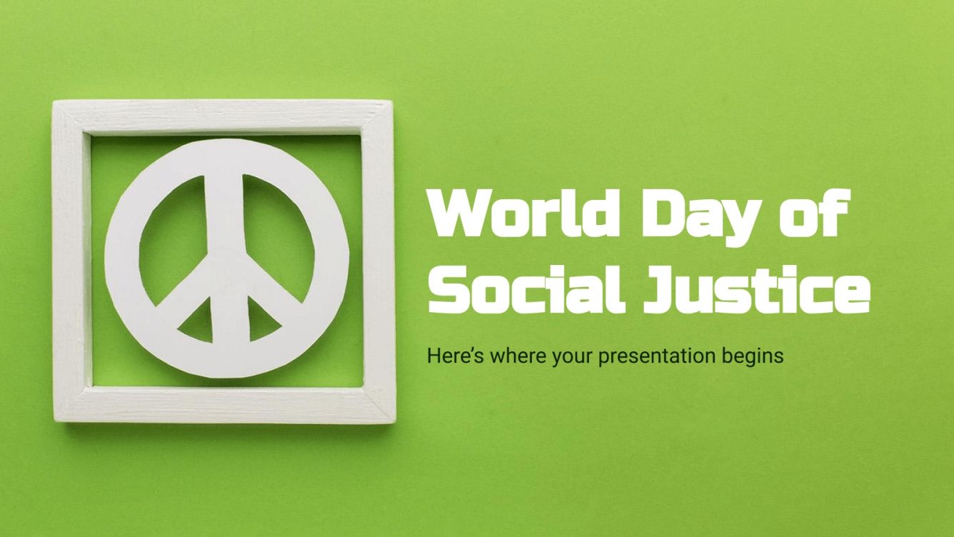 World Day Of Social Justice Google Slides PPT Template