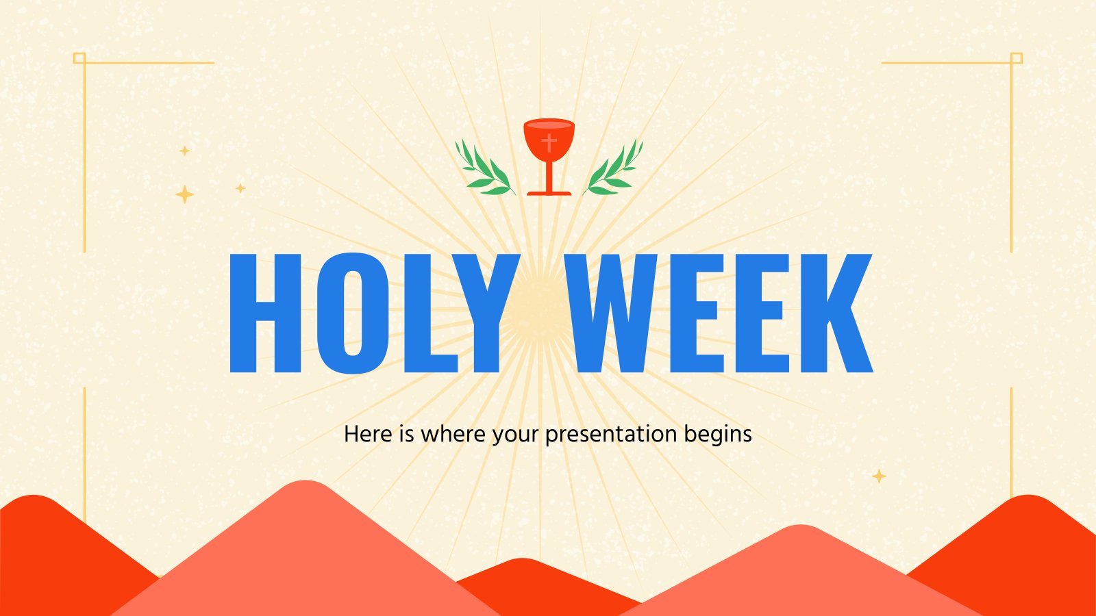 Holy Week presentation template 