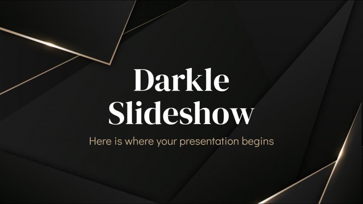 Plantilla de presentación Diapositivas Darkle