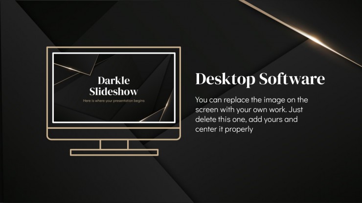 Plantilla de presentación Diapositivas Darkle