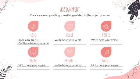 Roses Are Red presentation template