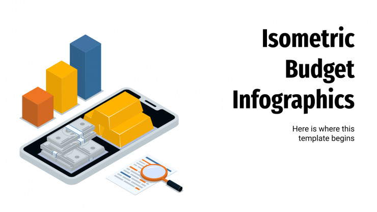 Infographies budgétaires isométriques : Modèles de présentation