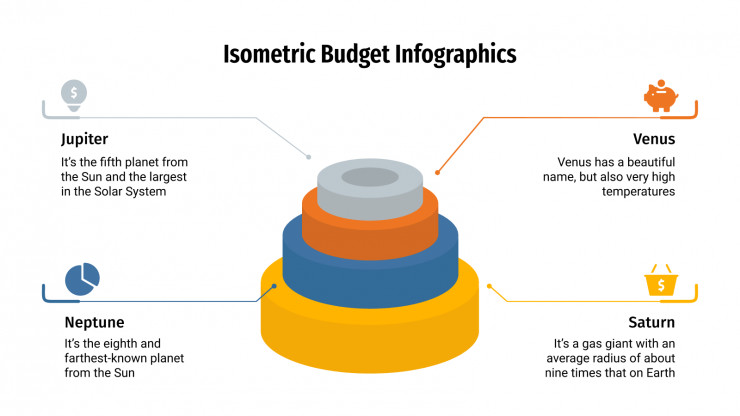 Infographies budgétaires isométriques : Modèles de présentation