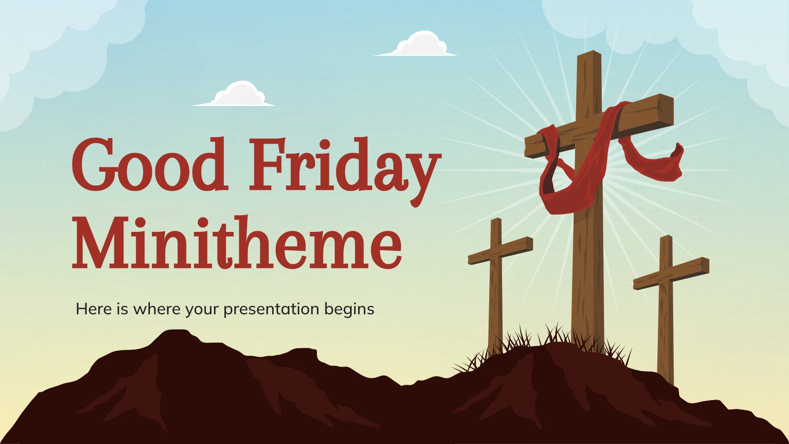 Good Friday Minitheme presentation template 