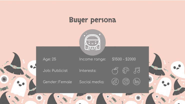 Modèle d’Halloween pour les réseaux sociaux : Modèles de présentation