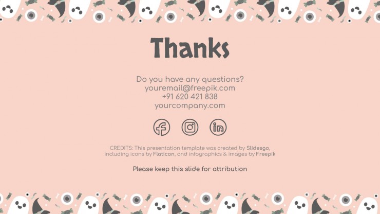 Modèle d’Halloween pour les réseaux sociaux : Modèles de présentation