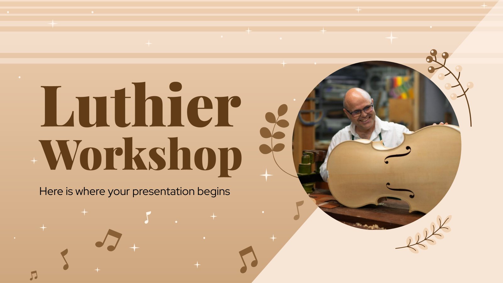 Atelier de luthier Modèles de présentation