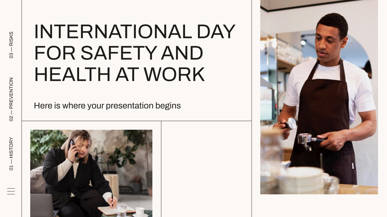 International Day for Safety and Health at Work presentation template 