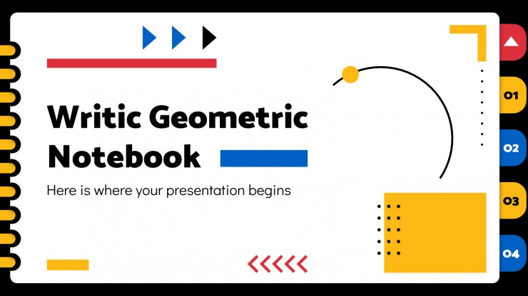 Writic Geometric Notebook presentation template