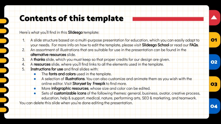 Writic Geometric Notebook presentation template