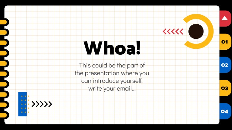 Writic Geometric Notebook presentation template