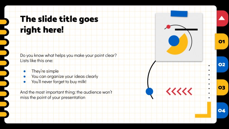 Writic Geometric Notebook presentation template