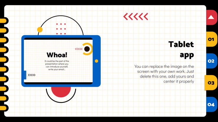 Writic Geometric Notebook presentation template
