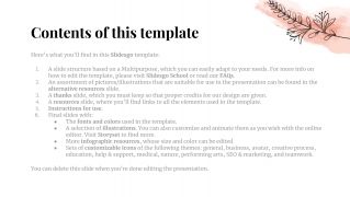 Floral Wedding presentation template
