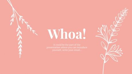 Floral Wedding presentation template