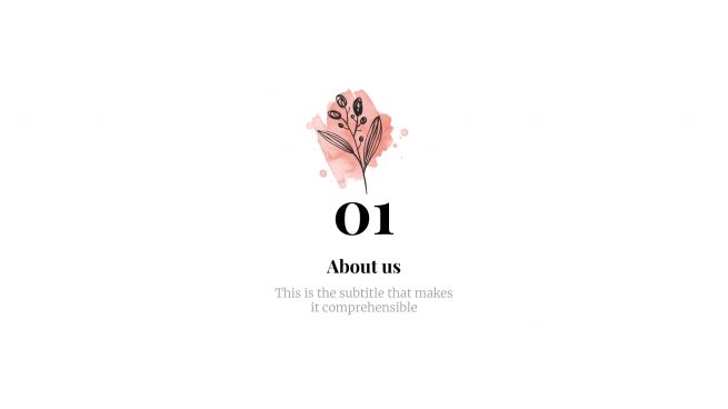 Floral Wedding presentation template