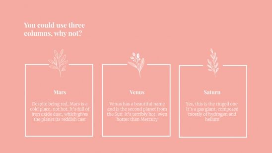 Floral Wedding presentation template