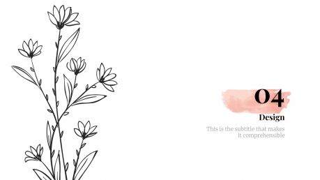 Floral Wedding presentation template