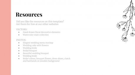 Floral Wedding presentation template