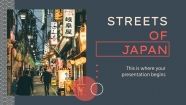 Modelo de apresentação Ruas do Japão
