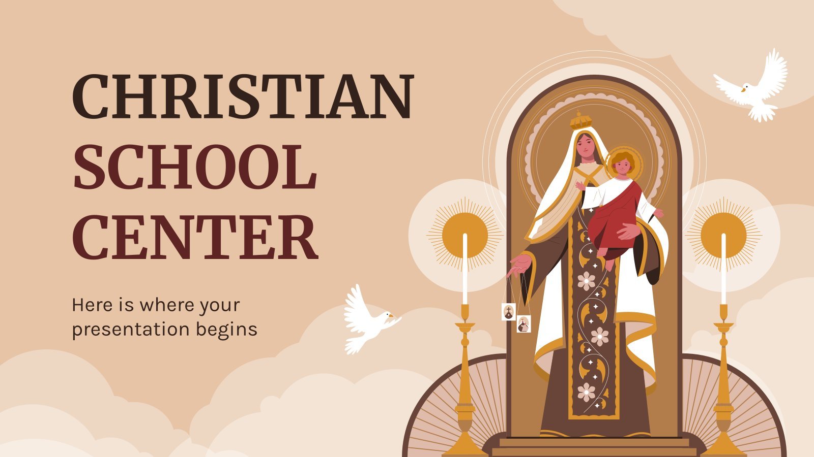 Christian School Center presentation template 