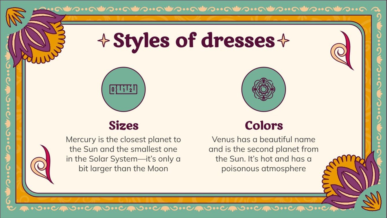 Indian Traditional Dress Thesis Google Slides and PowerPoint