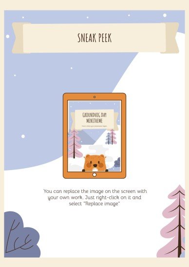 Groundhog Day Minitheme presentation template 