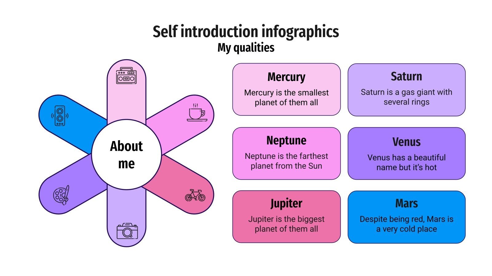 Self Introduction Infographics | Google Slides and PowerPoint