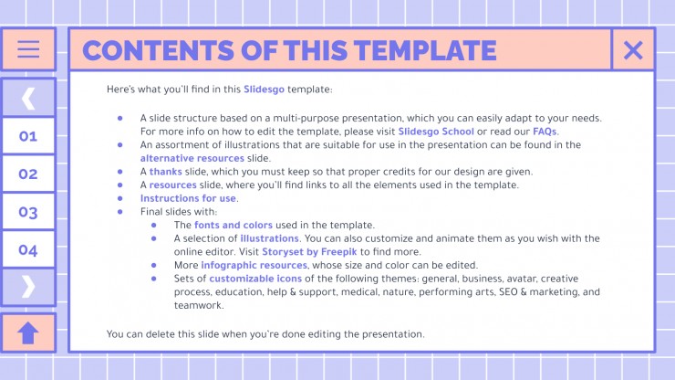 Cute Lovely Interface presentation template