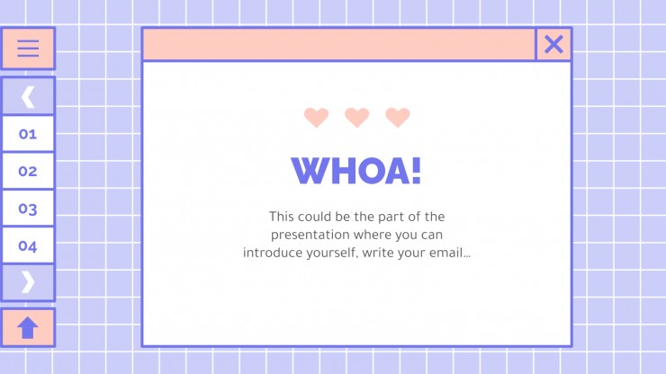 Cute Lovely Interface presentation template