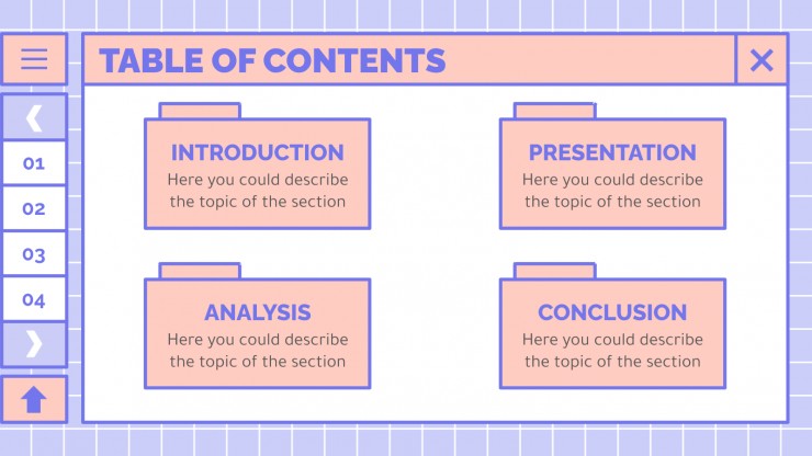 Cute Lovely Interface presentation template