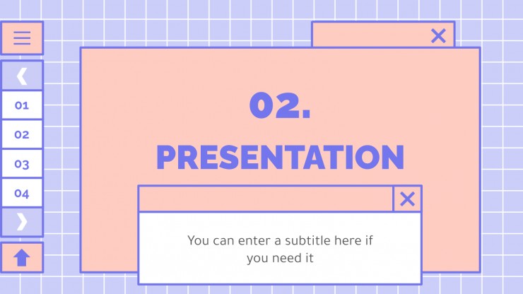 Cute Lovely Interface presentation template
