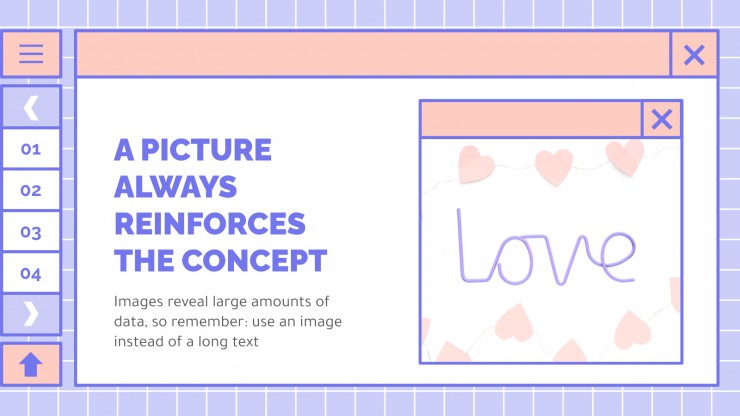 Cute Lovely Interface presentation template