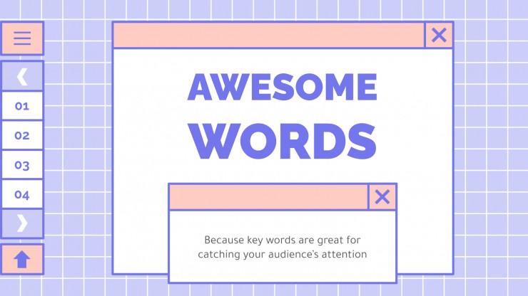 Cute Lovely Interface presentation template