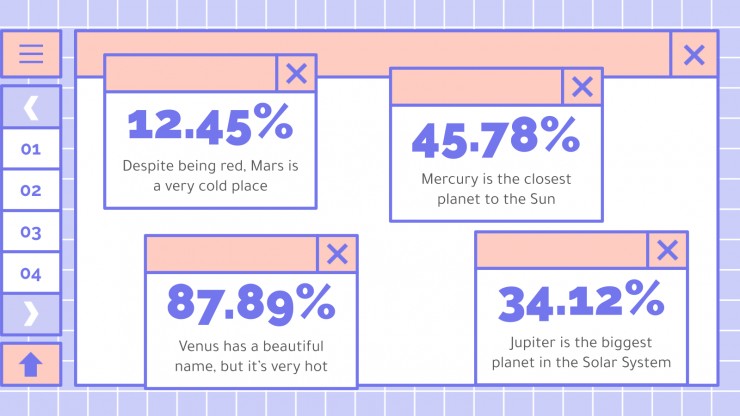 Cute Lovely Interface presentation template