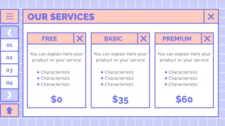 Cute Lovely Interface presentation template