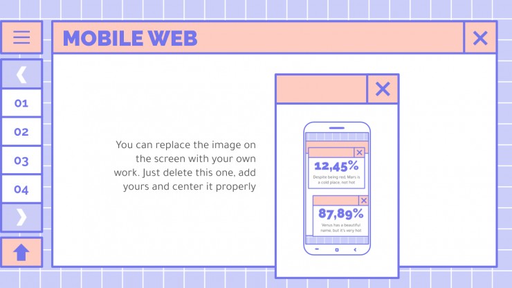 Cute Lovely Interface presentation template