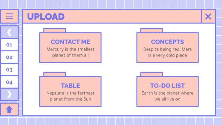 Cute Lovely Interface presentation template