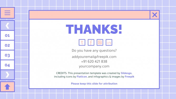 Cute Lovely Interface presentation template