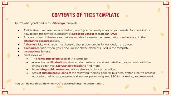 Chinese New Year Art Google Slides & PowerPoint template