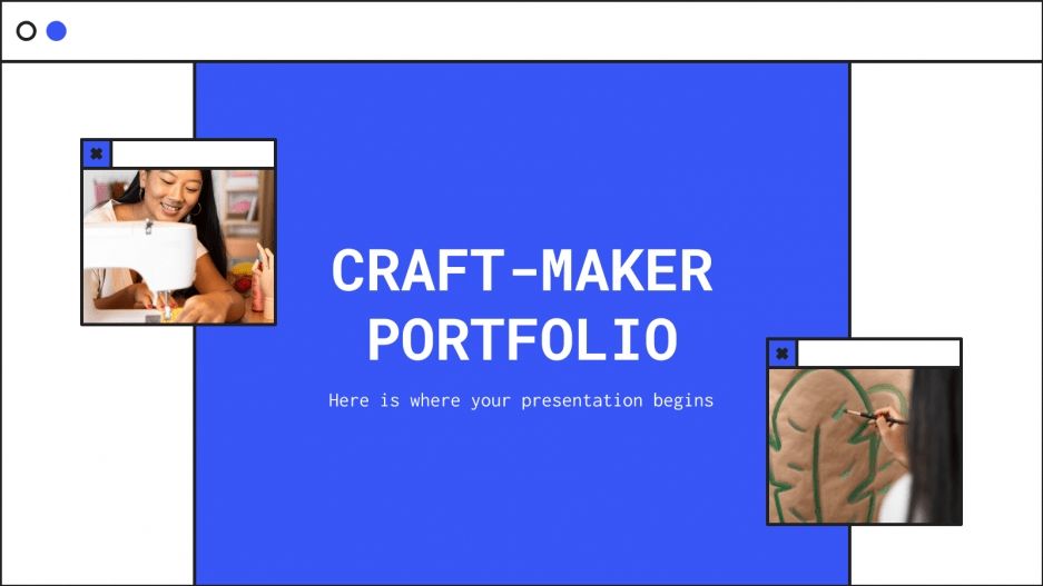 CraftMaker Portfolio Google Slides & PowerPoint template