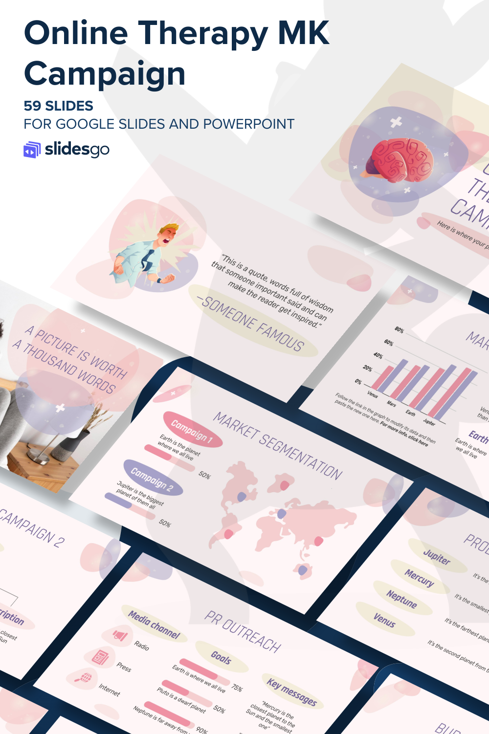 Online Therapy MK Campaign | Google Slides and PowerPoint