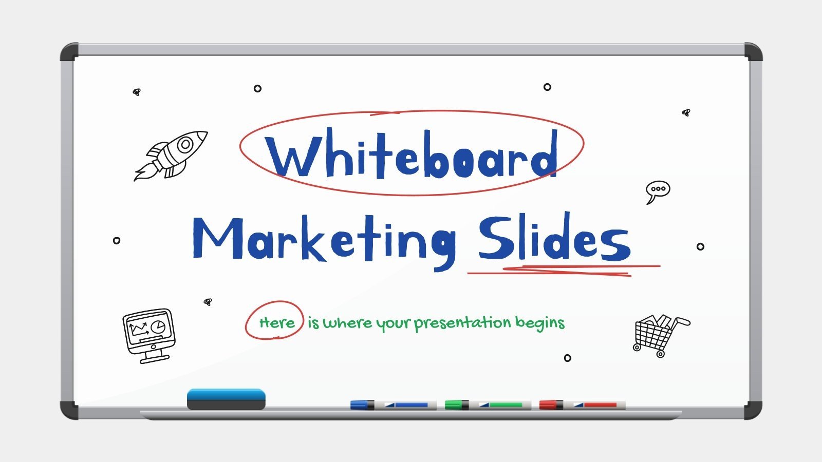 Whiteboard Marketing Slides | Google Slides and PowerPoint
