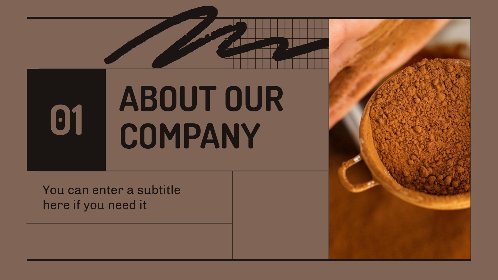 Delicious Chocolate Company Profile Google Slides & PPT
