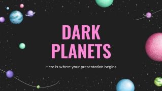 Dark Planets presentation template