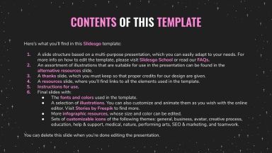Dark Planets presentation template