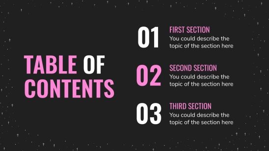 Dark Planets presentation template