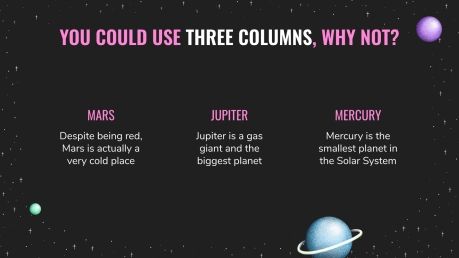 Dark Planets presentation template