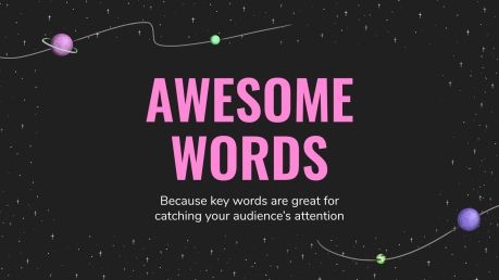Dark Planets presentation template