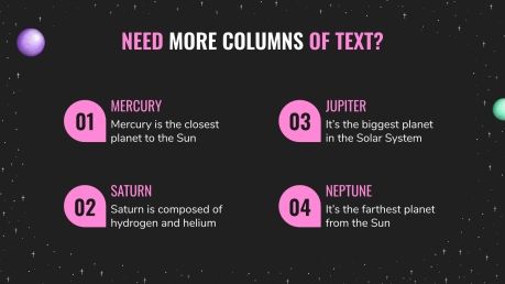 Dark Planets presentation template